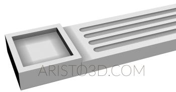 Pilasters (PL_0148) 3D model for CNC machine